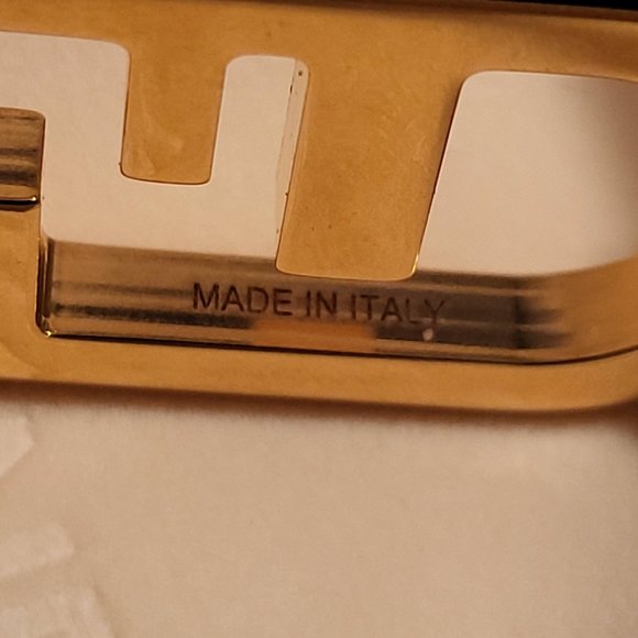 Gold Fendi Mesh Chain Necklace/Shoulder Strap (Baquette) - Picture 2 of 12